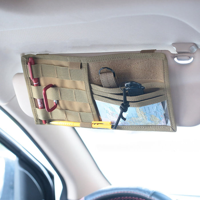 Tactical MOLLE Sun Visor Organizer