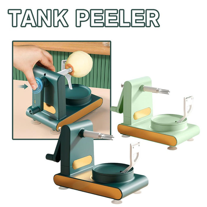 Hand-Crank Fruit & Vegetable Peeler with Suction Base