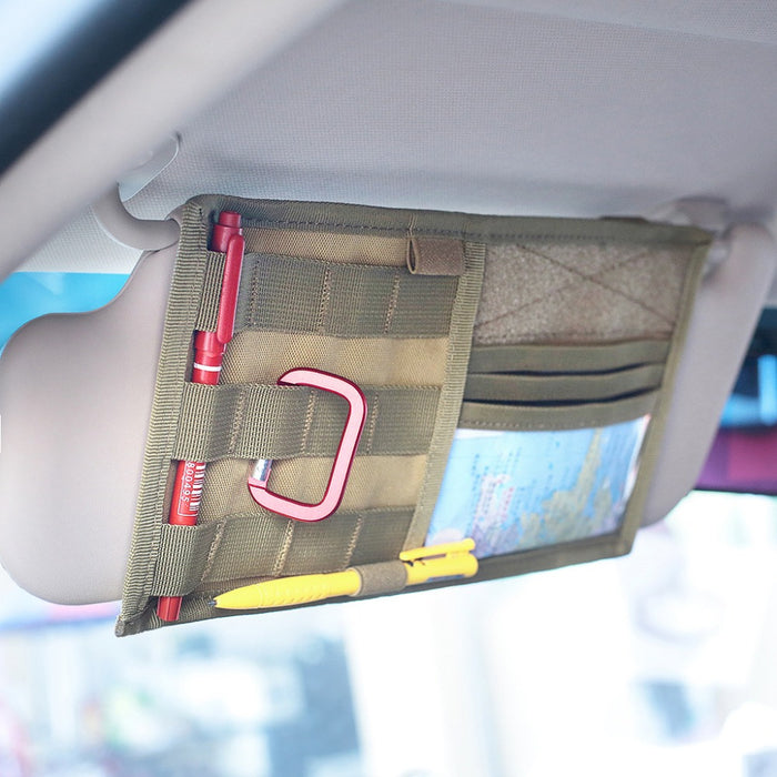 Tactical MOLLE Sun Visor Organizer