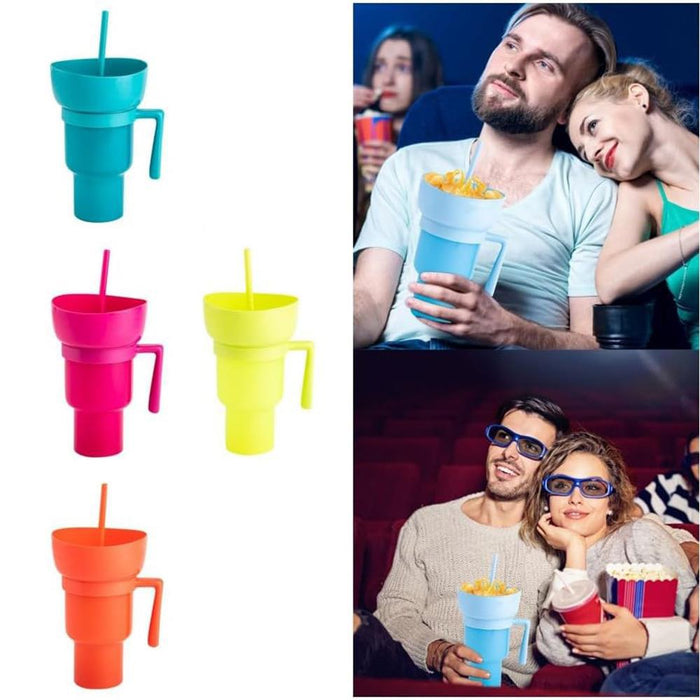 Silicone Straw Cup with Handle