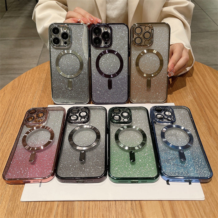 Magnetic Electroplated Soft Phone Case