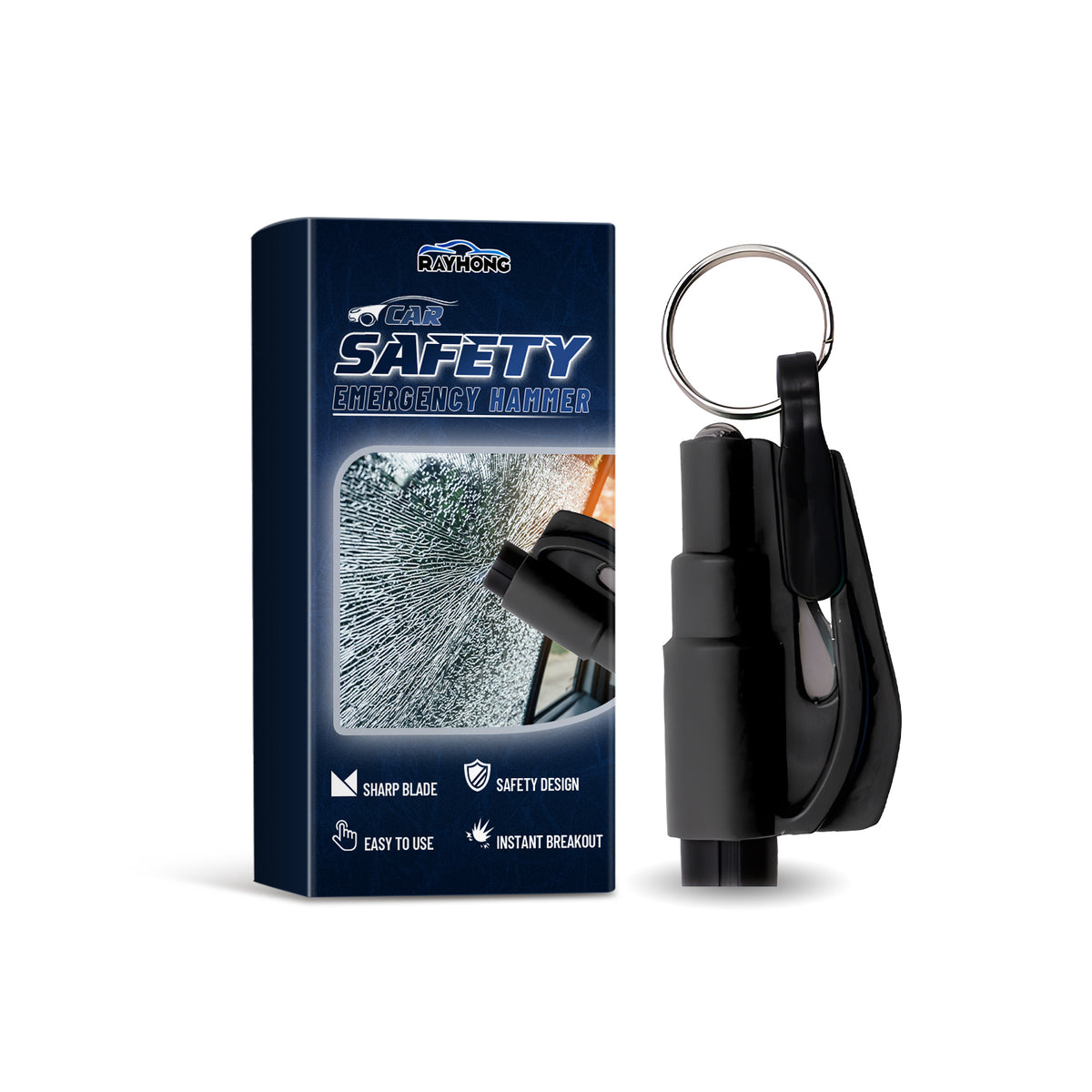 Car Emergency Hammer Car Glass Car Window Breaking Tool Mini Convenient Emergency Car Escape Hammer