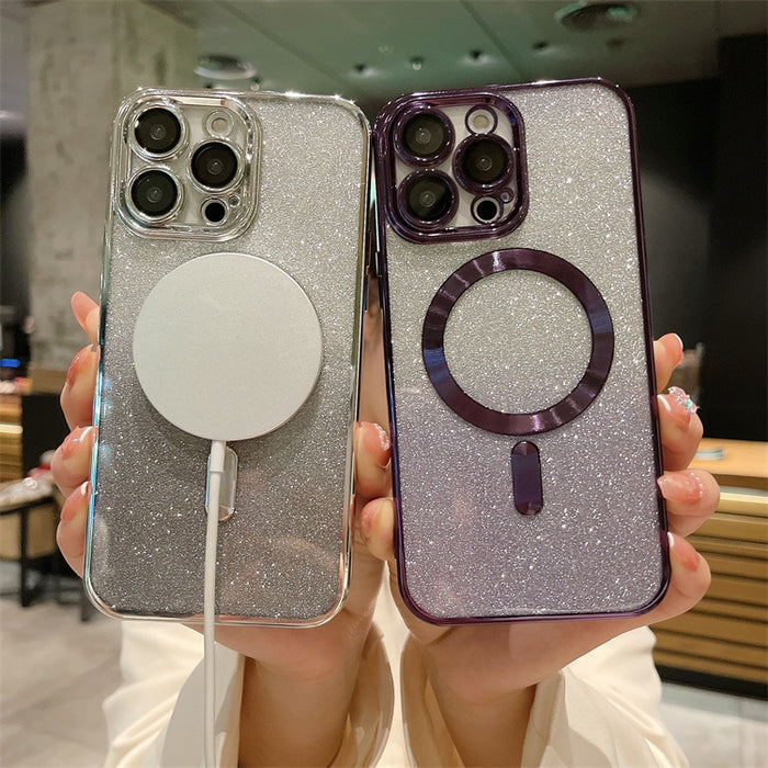 Magnetic Electroplated Soft Phone Case