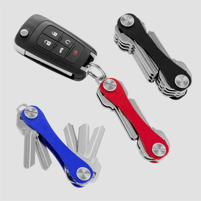 Compact Metal Keychain Storage Case