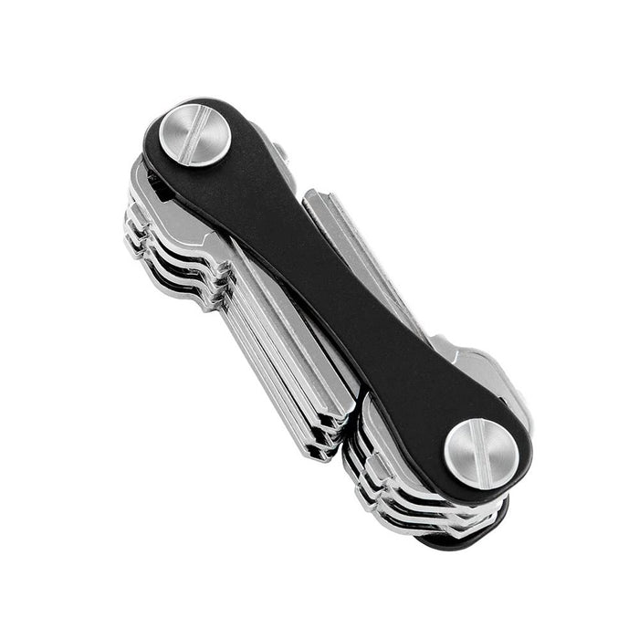 Compact Metal Keychain Storage Case